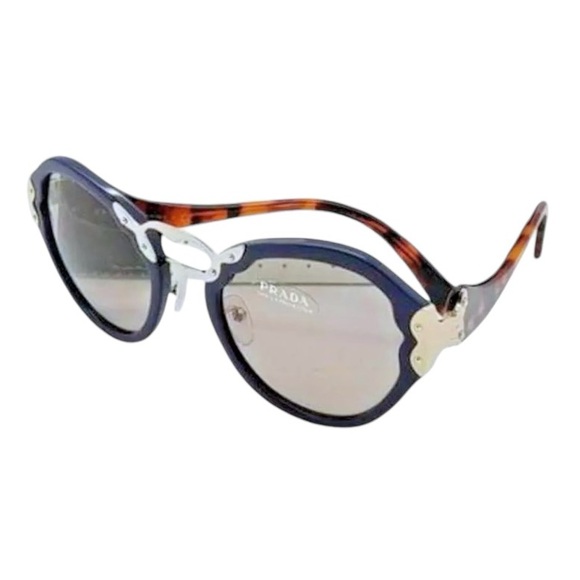 $640 Prada Catwalk Sunglasses Blue 54-25-140 Smoke Lens 100% UV GR8 Gift NWT - Picture 5 of 9